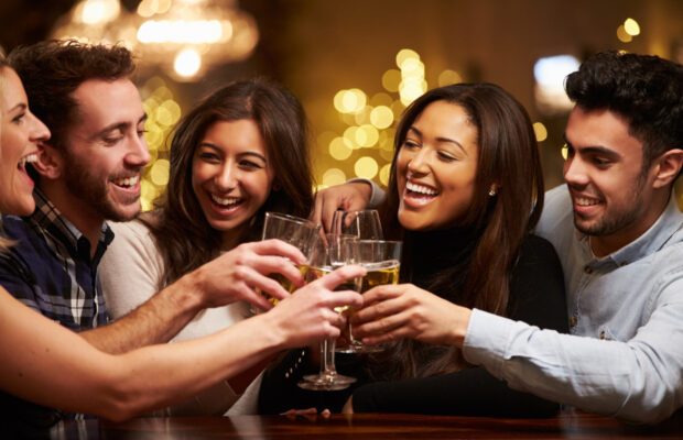 Booze literally brings us closer together