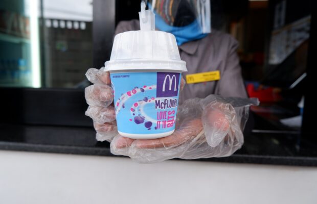 McDonalds is testing a Peanut Butter Crunch McFlurry!